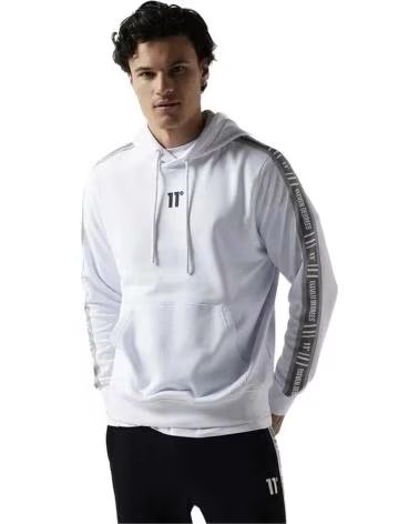 11 DEGREES MOLETOM COM CAPUZ BRANCO RETRO TAPED 11 DEGREES MASCULINO BLANCO