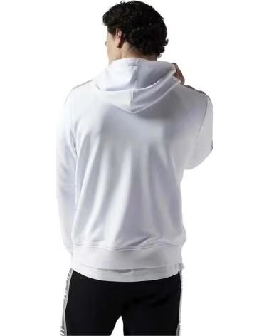 11 DEGREES SWEAT À CAPUCHE BLANC RETRO TAPED 11 DEGREES POUR HOMME BLANCO