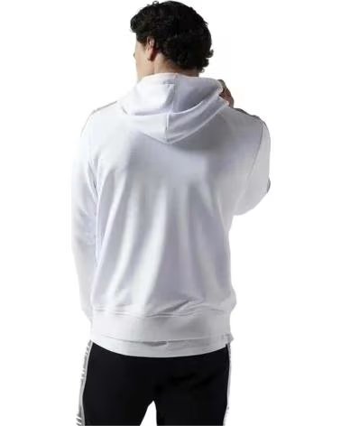 11 DEGREES SWEAT À CAPUCHE BLANC RETRO TAPED 11 DEGREES POUR HOMME BLANCO