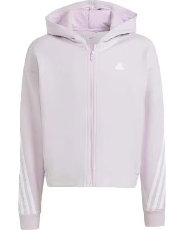 ADIDAS FELPA CON CAPPUCCIO ADIDAS G FI 3S CON ZIP INTERA PER BAMBINA VIOLETA