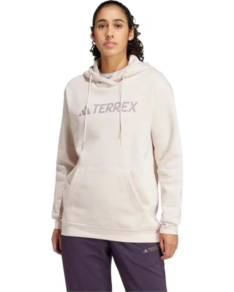 ADIDAS MOLETOM COM CAPUZ ADIDAS TERREX LOGO FEMININO ROSA