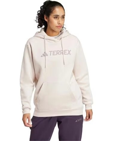 ADIDAS MOLETOM COM CAPUZ ADIDAS TERREX LOGO FEMININO ROSA