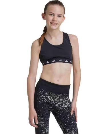 ADIDAS LOGO ELASTIC BAND SPORTS BRA NEGRO