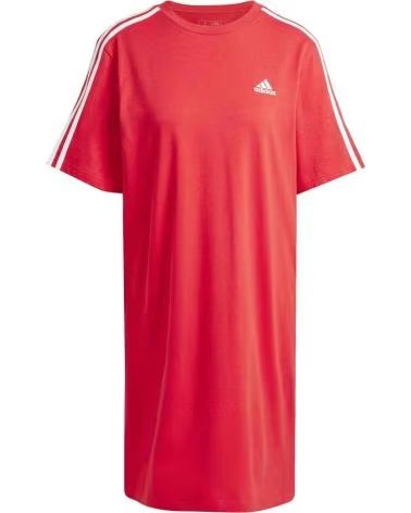 ADIDAS VESTIDO ADIDAS 3-STRIPES PARA MUJER, ROJO ROJO
