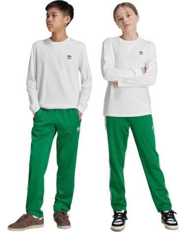 ADIDAS PANTALONI ADIDAS ADICOLOR CLASSICS SST UNISEX BAMBINO VERDE VERDE