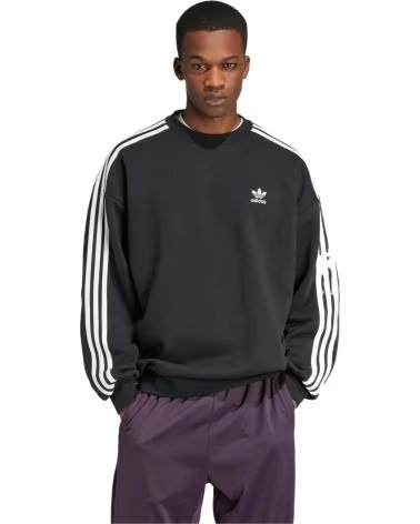 SUDADERA ADIDAS ESSENTIALS 3-STRIPES PARA HOMBRE NEGRO