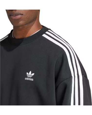 SUDADERA ADIDAS ESSENTIALS 3-STRIPES PARA HOMBRE NEGRO