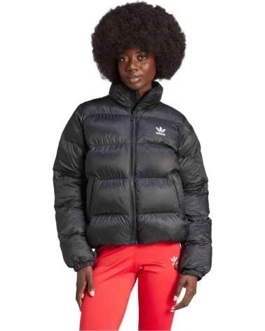 ADIDAS GIACCA CORTA PUFFER DA DONNA NEGRO