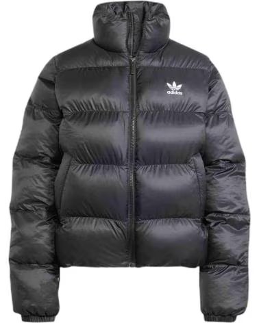 ADIDAS GIACCA CORTA PUFFER DA DONNA NEGRO