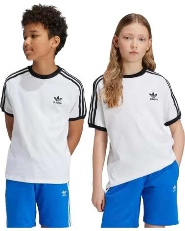 ADIDAS T-SHIRT ORIGINALS 3 BANDES WHITE