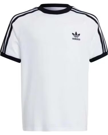 ADIDAS T-SHIRT ORIGINALS 3 BANDES WHITE