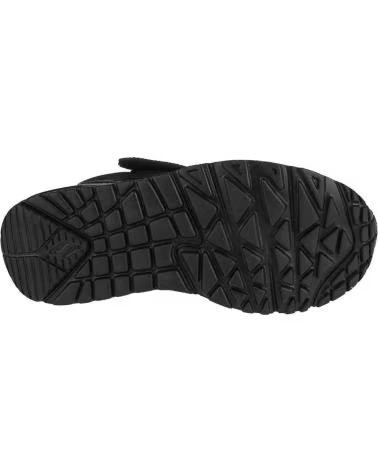 SKECHERS SCARPE SKECHERS BAMBINA NERE CON CHIUSURA IN VELCRO NEGRO