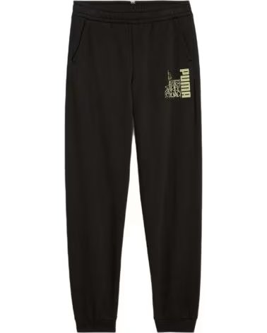 PUMA PANTALON DE SURVÊTEMENT PUMA ESS MID90S SWEATS POUR HOMME, NOIR NEGRO