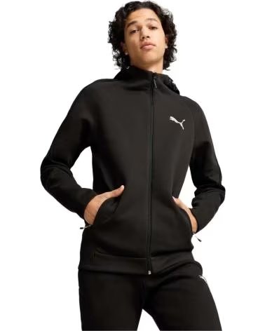 PUMA MOLETOM PUMA EVOSTRIPE COM ZÍPER COMPLETO MASCULINO GRIS