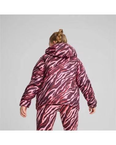 PUMA GIACCA PUMA REVERSIBILE PER BAMBINA CON STAMPA ANIMALIER MULTICOLOR