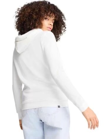 PUMA FELPA CON CAPPUCCIO PUMA ESS LOGO LAB DA DONNA BLANCO