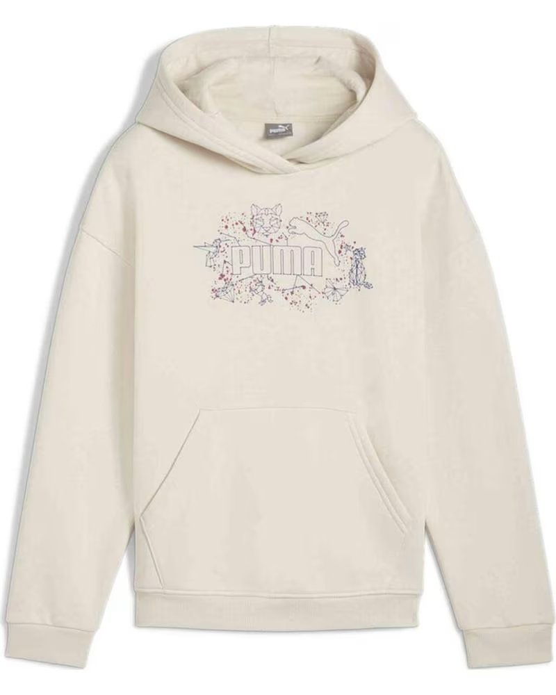 PUMA SUDADERA CON CAPUCHA EN PARA NINOS UNISEX BLANCO