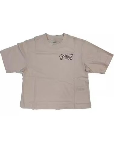 PUMA CAMISETA PUMA ESSENTIALS MANGA CURTA FEMININA EM BEGE BEIGE