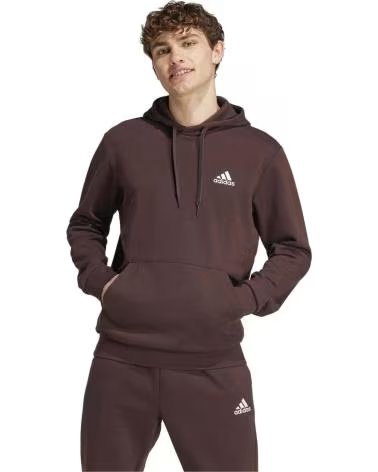 ADIDAS SWEAT À CAPUCHE ADIDAS ESSENTIALS POUR HOMME MARRON
