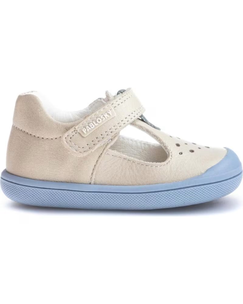 PABLOSKY SANDALI PABLOSKY PER BAMBINI BEIGE CON CHIUSURA A VELCRO BEIGE
