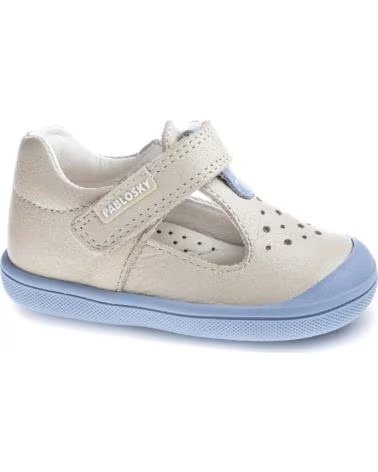 PABLOSKY SANDALI PABLOSKY PER BAMBINI BEIGE CON CHIUSURA A VELCRO BEIGE