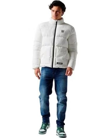 11 DEGREES GIACCA IMBOTTITA CON PANNELLI PUFFER 11 DEGREES BIANCA BLANCO
