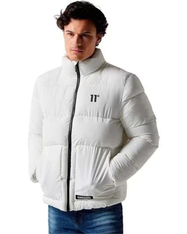 11 DEGREES GIACCA IMBOTTITA CON PANNELLI PUFFER 11 DEGREES BIANCA BLANCO
