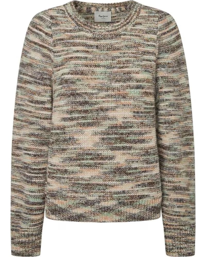 PEPE JEANS PEPE JEANS MELIERTER STRICKPULLOVER FÜR DAMEN MARRON