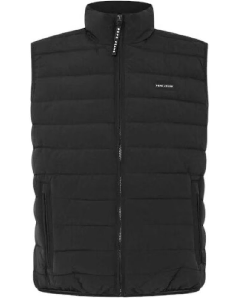 PEPE JEANS QUILTED VEST FOR MEN NEGRO