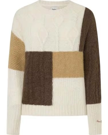 PEPE JEANS PEPE JEANS WOMEN´S COLOR BLOCK KNIT SWEATER MULTICOLOR