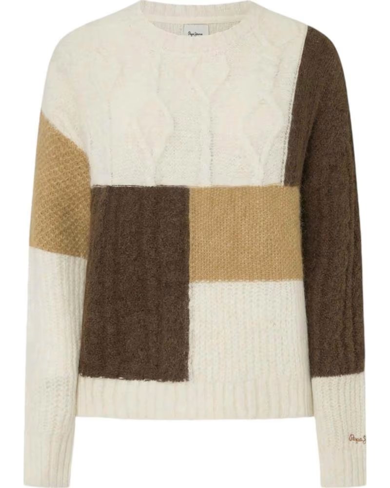 PEPE JEANS PEPE JEANS PULLOVER FÜR DAMEN MIT FARBBLOCKMUSTER MULTICOLOR