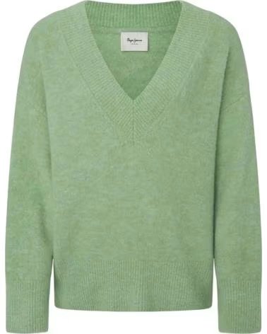 PEPE JEANS PEPE JEANS WOMEN´S V-NECK KNIT SWEATER VERDE