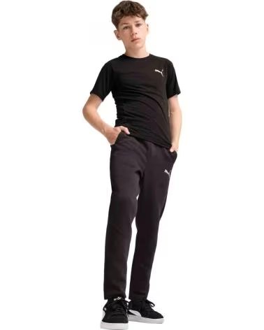 PUMA PUMA ESS LOGO CREW NECK T-SHIRT NEGRO