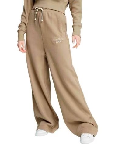 PUMA PANTALON LARGE PUMA POUR FEMME EN BEIGE BEIGE