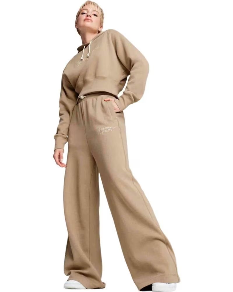 PUMA PANTALON LARGE PUMA POUR FEMME EN BEIGE BEIGE