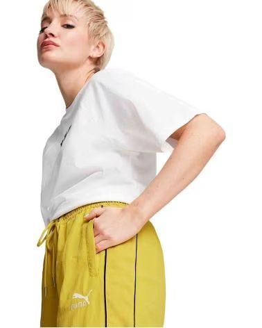 PUMA PANTALON LARGE PUMA POUR FEMME AMARILLO