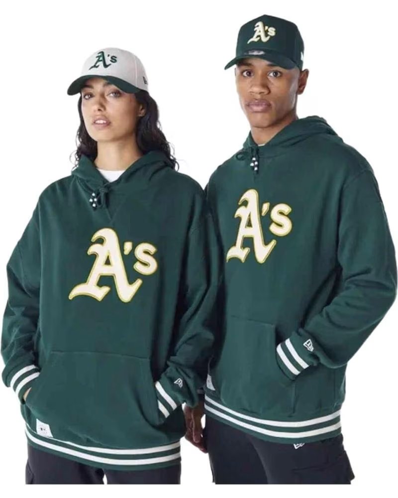 NEW ERA SUDADERA CON CAPUCHA EN PARA UNISEX VERDE