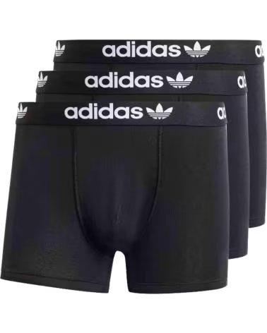 ADIDAS PACK 3 BOXER ADIDAS ESSENTIALS PRETO MASCULINO NEGRO