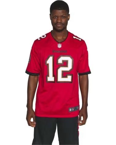 NIKE CAMISETA NIKE NFL TAMPA BAY BUCCANEERS TOM BRADY #12 ROJA ROJO