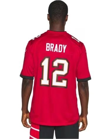 NIKE CAMISETA NIKE NFL TAMPA BAY BUCCANEERS TOM BRADY #12 ROJA ROJO