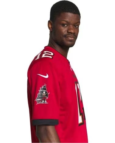NIKE CAMISETA NIKE NFL TAMPA BAY BUCCANEERS TOM BRADY #12 ROJA ROJO