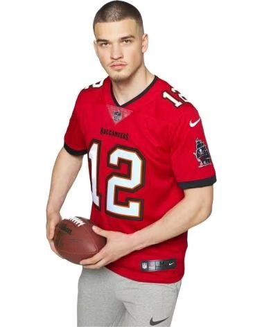 NIKE CAMISETA DE FÚTBOL AMERICANO NIKE TOM BRADY #12 TAMPA BAY BUCCANEERS HOMBRE ROJO