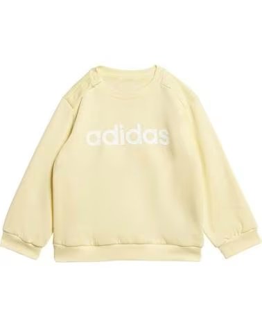 ADIDAS TUTA SPORTIVA ADIDAS PER BAMBINI - FELPA GIALLA E PANTALONE BLU NAVY AMARILLO