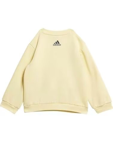 ADIDAS TUTA SPORTIVA ADIDAS PER BAMBINI - FELPA GIALLA E PANTALONE BLU NAVY AMARILLO