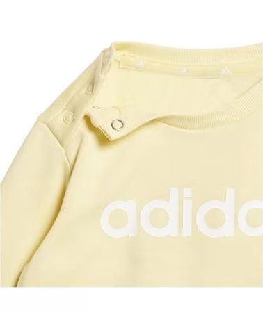 ADIDAS TUTA SPORTIVA ADIDAS PER BAMBINI - FELPA GIALLA E PANTALONE BLU NAVY AMARILLO