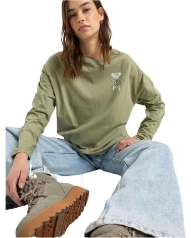 ROXY MAGLIETTA A MANICHE LUNGHE ROXY DUNE EXPLORER DA DONNA VERDE