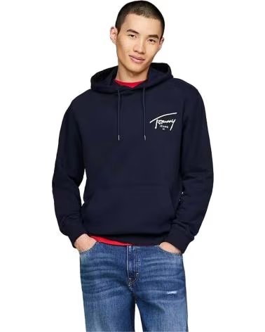 TOMMY HILFIGER FELPA CON CAPPUCCIO DM0DM19229C1G DA UOMO AZUL