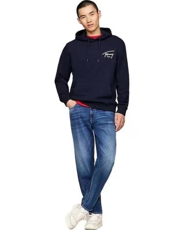 TOMMY HILFIGER FELPA CON CAPPUCCIO DM0DM19229C1G DA UOMO AZUL