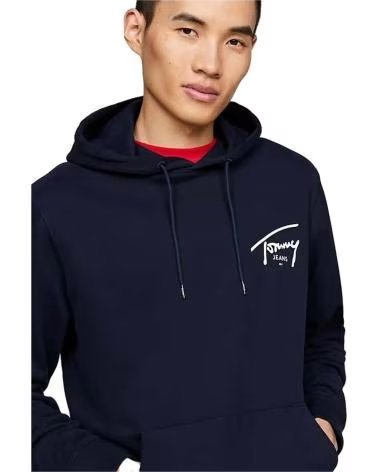 TOMMY HILFIGER FELPA CON CAPPUCCIO DM0DM19229C1G DA UOMO AZUL