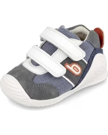 Bébé pour Fille et Garçon GARVALIN BASKETS DE SPORT GARVALÍN POUR BÉBÉ BLEU AVEC DOUBLE FERMETURE VELCRO AZUL